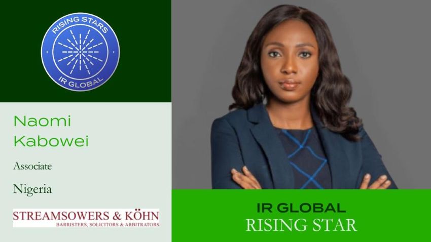 Naomi Kabowei joins IR Global Rising Stars