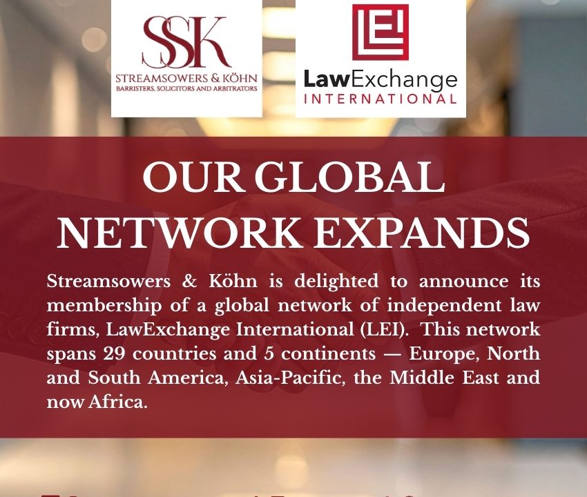 STREAMSOWERS & KÖHN JOINS LAWEXCHANGE INTERNATIONAL