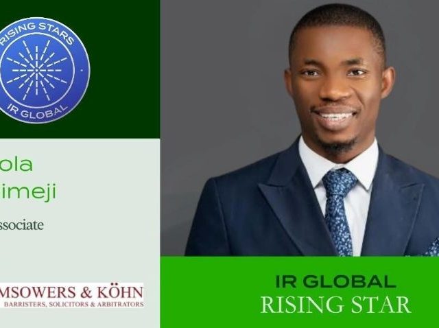Akinola Oladimeji joins IR Global Rising Stars